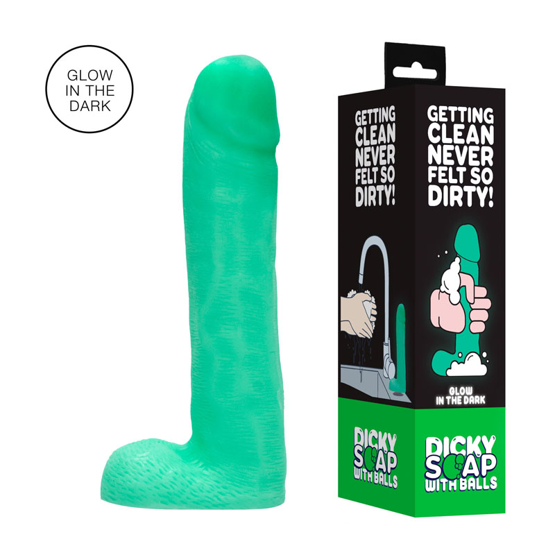 S-Line Dicky Soap With Balls - Glow In The Dark